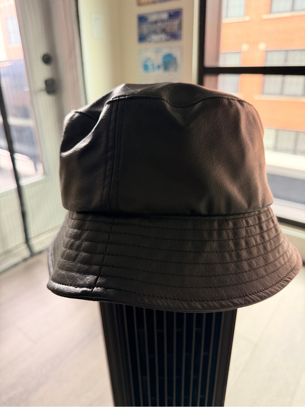 Zara Bucket Hat Faux Leather